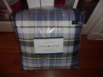 NIP Tommy Hilfiger Poquonock Plaid Twin Comforter & Shams Set 2pc • $89.99