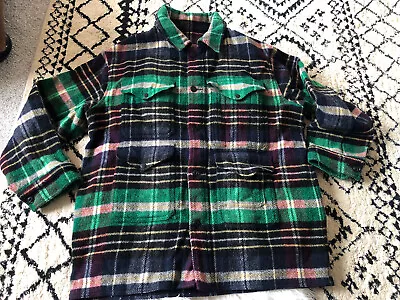 Vintage Polo Ralph Lauren Sportsman Plaid Wool Hunting Jacket Size XL? No Tag G2 • $119