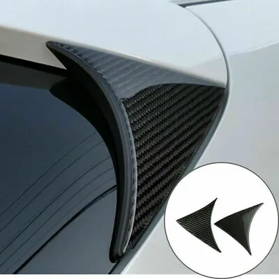 For Mazda 3 Axela Hatchback 2014-2018 Carbon Fiber Rear Window Spoiler Wing Trim • $16.04