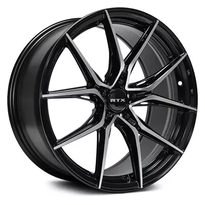 RTX SLICK Wheels 17x7.5 (42 5x114.3 73.1) Black Rims Set Of 4 • $730.76