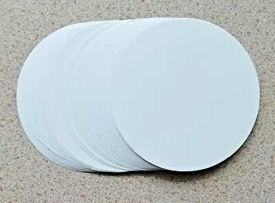 30 X 100mm Diameter Smooth White Round Craft Card Cut -Outs NEW • £1.50