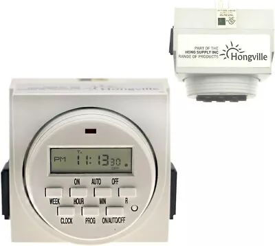 HV-TM-WEEK Heavy Duty Dual Outlet 7 Day Digital Programmable Timer • $11.90