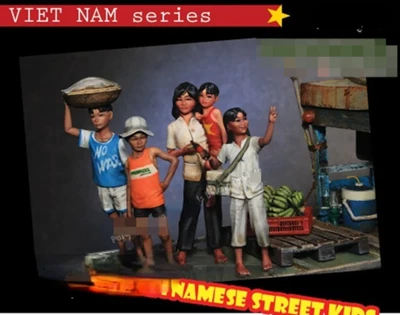 $24.44 • Buy 1/35 5pcs Resin Casting Model Kit Vietnam War Civilian Women And Children Unpain