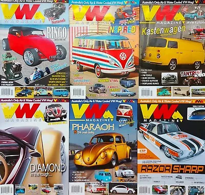 Lot Of 6 X VW Australia Mags Volkswagen Beetle Kombi Split Bus Bug Golf Type 3 • $30