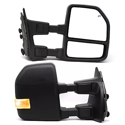 Upgrade Towing Mirrors For 99-16 Ford F250 F350 Super Duty Power Heated Signal • $195.99