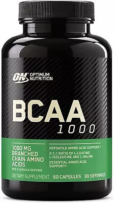 Optimum Nutrition BCAA 1000 Caps Mega-Size 1 G 60 Capsules • $48.90
