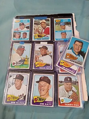 $100 • Buy Vintage Baseball Card Lot Willie Mays, Koufax/drysdale, Robinson, Carty (rc), 