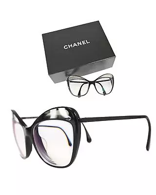 Pre Loved Chanel Butterfly-style Black Plastic Glasses By Italian Craftsmanship • $808