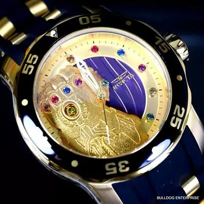 Invicta Marvel Thanos Infinity Stones Gem Pro Diver Scuba Limited Watch 48mm New • $119.99