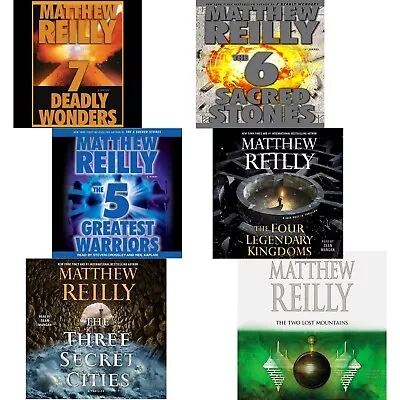 Matthew Reilly - Jack West Jr Series - Set 6 Audiobooks Mp3 Audio Books -EXPRESS • $50