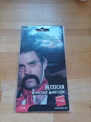 Authentic Western Mexican Handlebar Moustache (Sealed) • £2