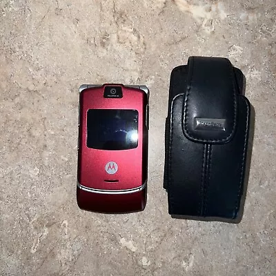 Motorola RAZR V3a - Burgundy (Alltel) Cellular Phone With Holster • $14.75