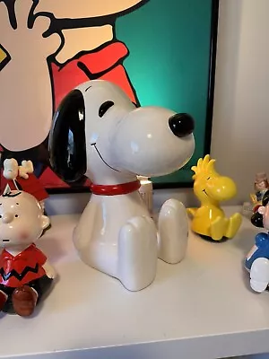 Snoopy Bank 12” Japan Vintage Determined LARGE RARE PEANUTS • $145