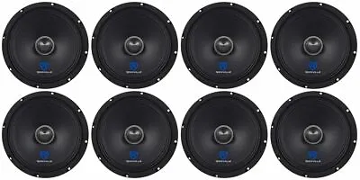 (8) Rockville RXM84 8  2000w 4 Ohm Mid-Range Drivers Car Speakers Mid-Bass • $260.60