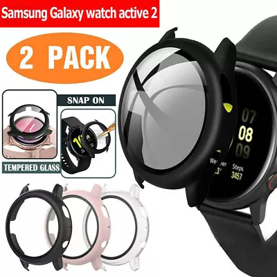 2Pack Protect Case+Screen Protector Cover Samsung Galaxy Watch Active 2 40 44    • $12.34