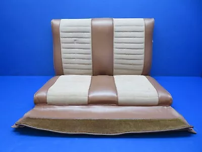 Mooney M20 / M20E Rear Seat Brown Vinyl & Cloth P/N 8527 SSBY 140036 (0424-132) • $560