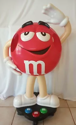 M&M Mars Red Male Chocolate Candy Character 42’’ Store Display On Wheels • $270