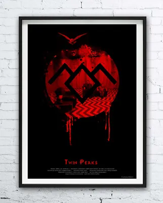TWIN PEAKS -- Polish Poster DAVID LYNCH Movie Mulholland Print Drive • $62