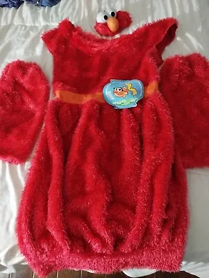 Girls Teen Sesame Street Elmo Dress Halloween Costume Xl Dg11484 • $12