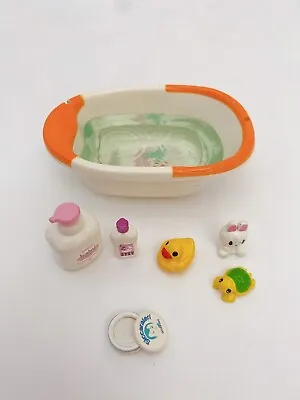 RARE 2007 Re-Ment Baby Play Time #2 Baby Bath Tub Miniature • $120