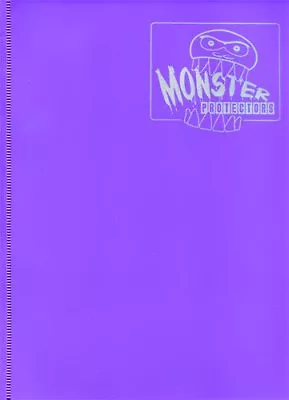 Monster Binder 9 Pocket Matte Album - Purple Monster Protectors BRAND NEW • $32.99