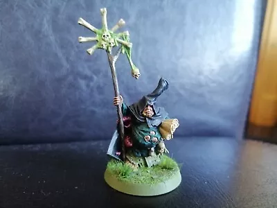 Warhammer Age Of Sigmar Nurgle Sorcerer Painted Retro Resin Cast • £15