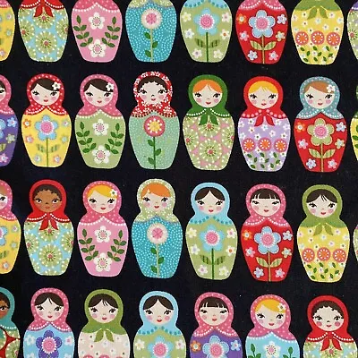 Matryoshka Russian Dolls AEK121972 Cotton Quilting Fabric 1Yd • $15.99