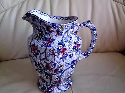 £18.99 • Buy Vintage 1930's  Ringtons Maling Ware Chintz Jug Ditsy Blue Floral ,A/F 20 CMS.