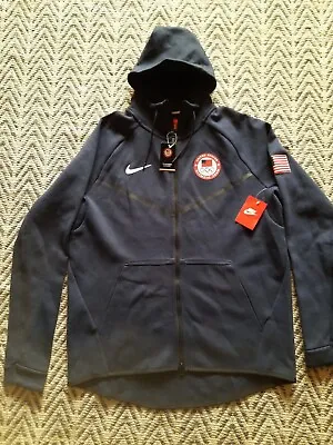 Nike Tech Fleece Team USA Olympic Hoodie 2016 Men’s Rare Sz XL (807610-473) • $449.99