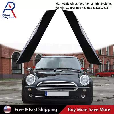 Right +Left Side RH LH Front Windshield Post Trim For Mini Cooper R50 R52 R53 • $72.99