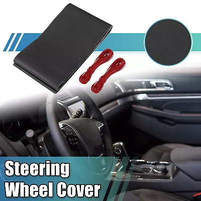 Hand Sewn Steering Wheel Covers Stitch With Needle And Thread For Car Black • £19.49