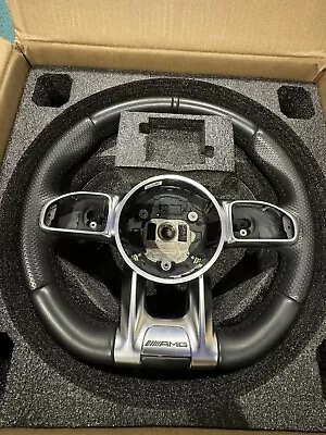 Oem 19~22 Mercedes Amg G C E Gt S Cls Gle Leather Steering Wheel • $349