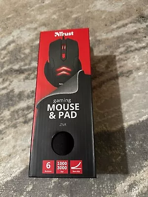 Trust Ziva Gaming Mouse And Mouses Pad  New&sealed • £8