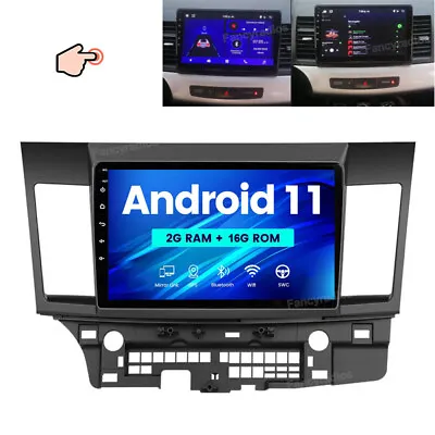 10.1  Android 11 Car Stereo WIFI GPS Radio For Mitsubishi Lancer EX 2008-2017 • $109.49