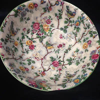 $112.49 • Buy Midwinter England Lorna Doone Round Vegetable Bowl 8 1/2  Birds & Roses Chintz