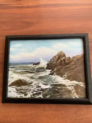 Antique Print Surf At Pinnacle Rock Charles Sawyer • $50