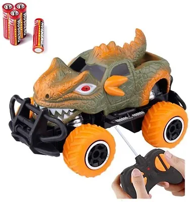 Remote Control Mini Monster Dinosaur Truck Car SUV Toy For Kids 1:43 Scale • $9.99