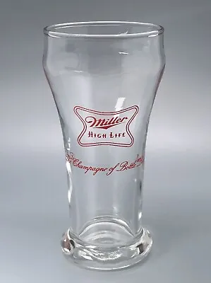 Miller High Life Beer Sham Glass / Vtg Tavern Advertising / Man Cave Bar Decor • $5.99