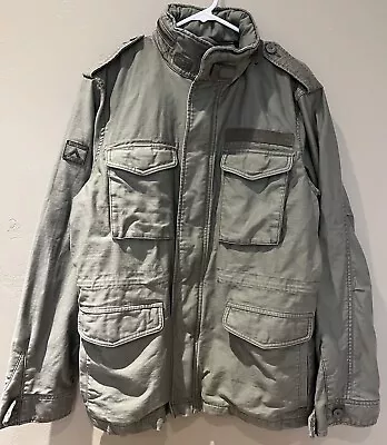 SuperDry M65 Zippered Hooded Field Jacket Size Medium • $82