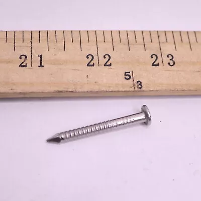 (Approx 120-Pk) Ring-Shank Nail 316 Stainless Steel 10D 1-1/2  X .148  • $14.25