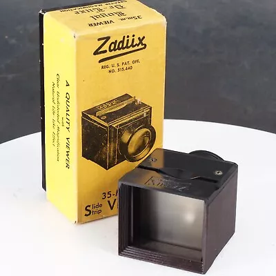 ^ [MINT-] Zadiix 35mm Slide Viewer Bakelite W/ Box! • $12