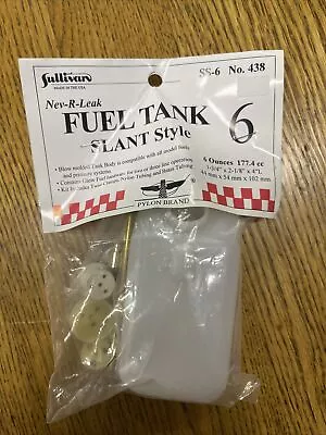 New Sullivan 6 Oz RC Model Airplane Fuel Tank Slant Style SS-6 No. 438 Free Ship • $12