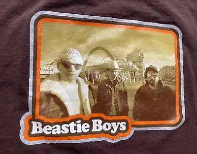 Beastie Boys Vintage Rap T-Shirt Aero USA SMALL Brown Hello Nasty 90s • $59.99