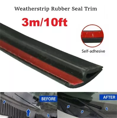 Car Door Rubber Weather Seal Hollow Strip 118inch Universal Weatherstrip H-shape • $12.39