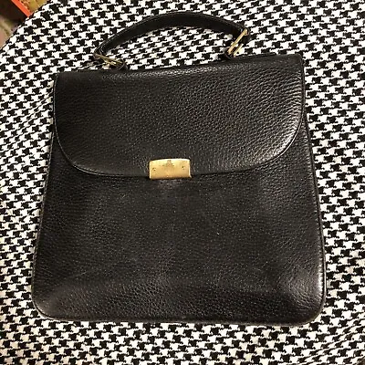 Mark Cross Vintage Black Leather Handbag • $65