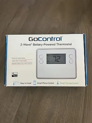 $64.95 • Buy GoControl GC-TBZ48 Z-Wave Battery-Powered Thermostat Smart Climate Control