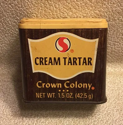 Vintage Crown Colony Cream Tartar 1.5 Oz Tin • $6.50