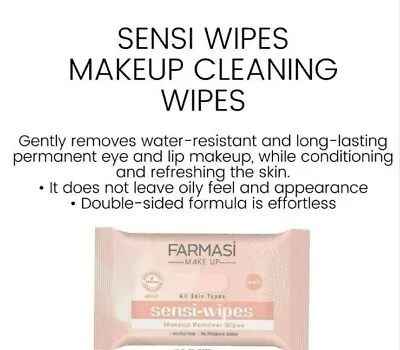 💥farmasi💥 Make Up Sensi-wipes Makeup Remover Wipes Pack Of 3 💕free Shipping💕 • $15