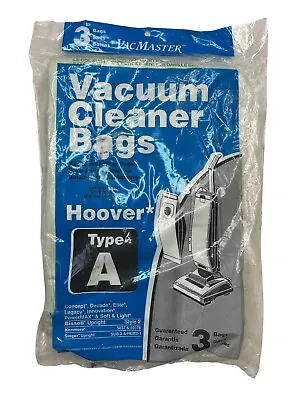 $2.79 • Buy Vac Master Type A Vacuum Bags Pack Of 3 Hoover Upright Part No. 809