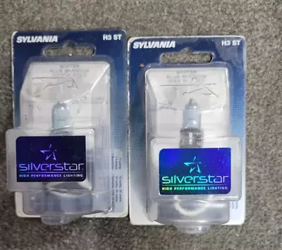 Sylvania SilverStar - 2 Pack - H3ST Light Bulb Fog Cornering Daytime Running • $30